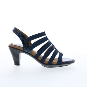 Softspots Navy Strappy Slingback Heels new in box